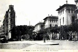 Alger - Lycee des Jeunes Filles et Rue Michelet